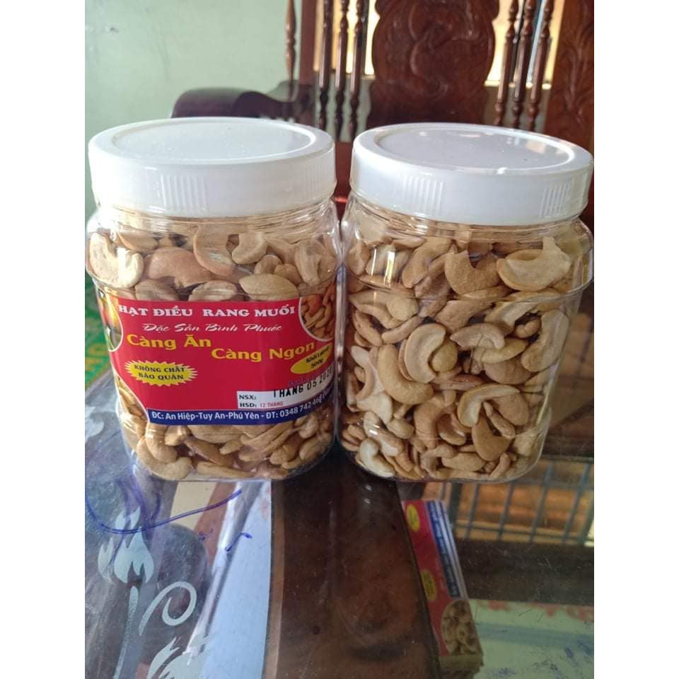 Hạt điều rang muối vỡ sạch vỏ mẫu mới hộp 500g