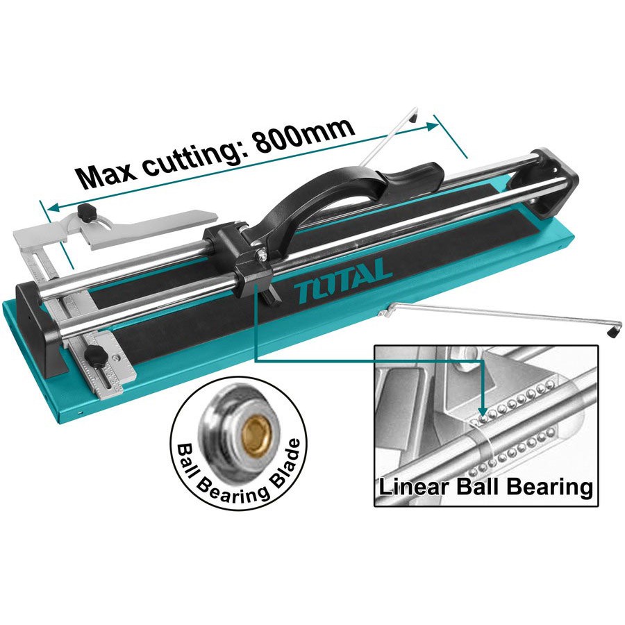 Bàn cắt gạch đẩy tay TOTAL THT578004 Bàn cắt gạch men 1m - chiều dài phần cắt gạch là 800mm