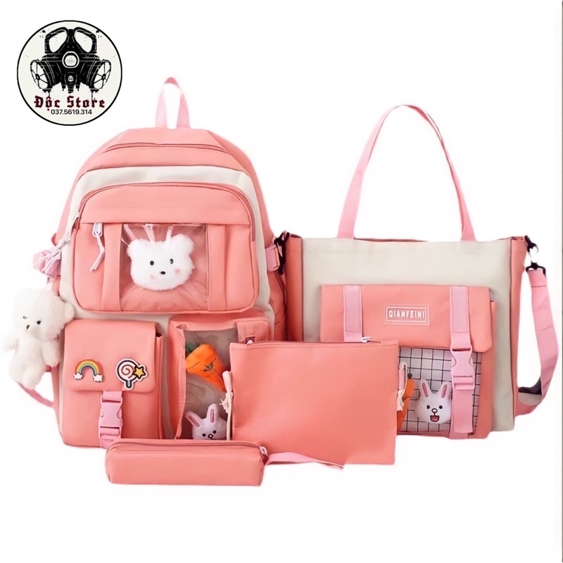 Balo cặp sách 4 món xinh xinh