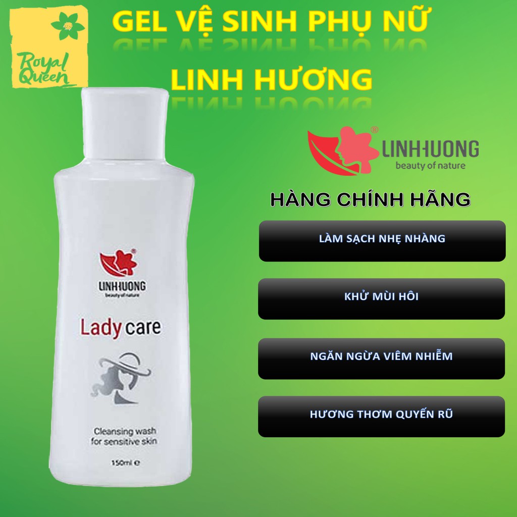 GEL VỆ SINH PHỤ NỮ LADY CARE CHÍNH HÃNG  GEL PHỤ KHOA  AN TOÀN HIỆU QUẢ SE KHÍT LÀM HỒNG VÙNG KÍN 150 ML