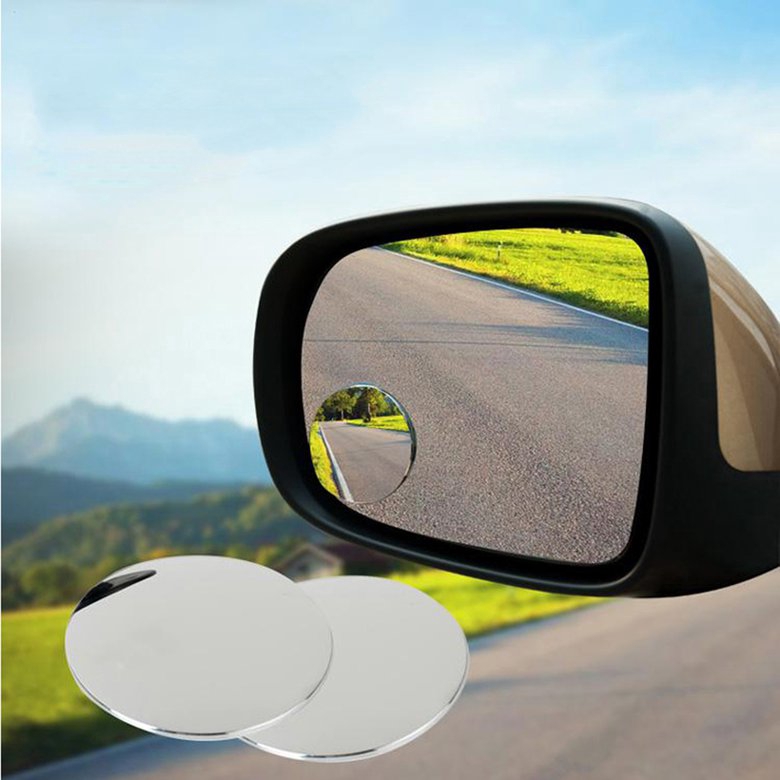 PK Small Round Mirror Car Rearview Mirror 360 degree Blind Spot Wide-angle Lens