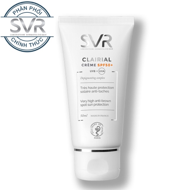 [ Tem Chính Hãng] Kem chống nắng làm mờ vết nám SVR spf50+ 50ml