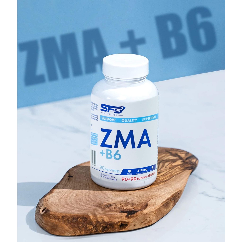ZMA + VITAMIN B6 (180viên) THƯƠNG HIỆU SFD NUTRITION-HỖ TRỢ TĂNG SỨC ĐỀ KHÁNG VÀ CHỨC NĂNG SINH LÝ
