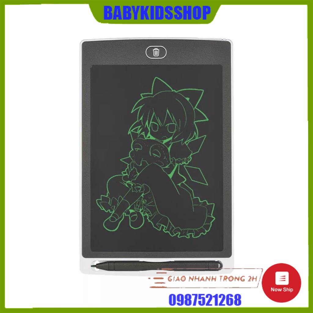 Bảng Viết Bảng Vẽ Tự Xoá thông minh đơn màu, đa màu LCD 8.5inch -10inch-12 Inch Cho Bé Học Tập Vui Chơi