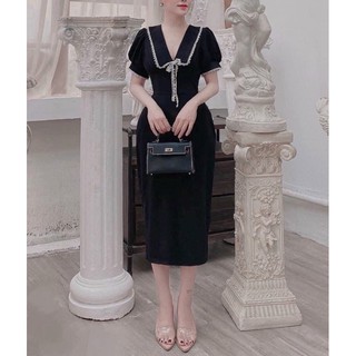 Đầm body cổ ren #bigsize 60kg đến 90kg