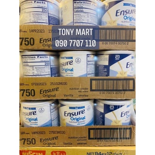 DATE 2023-SỮA BỘT ENSURE VANILLA LON 397G - USA