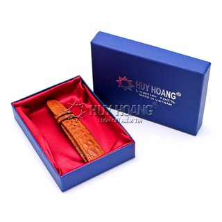 Dây đồng hồ da cá sấu màu vàng PH8203