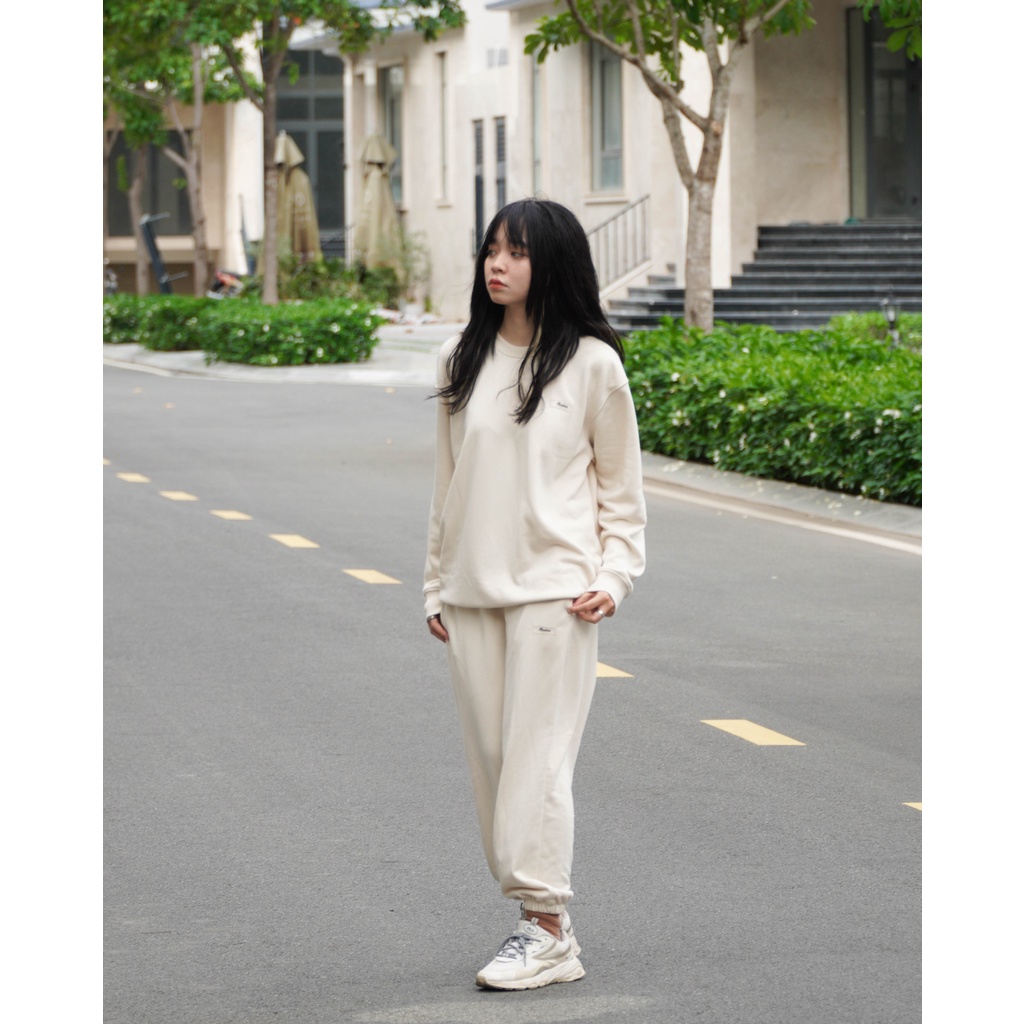 Áo Sweater Morpheus Basic Màu Kem