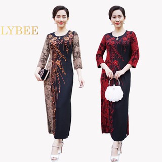 Váy trung niên LYBEE co dãn 4 chiều mã 544