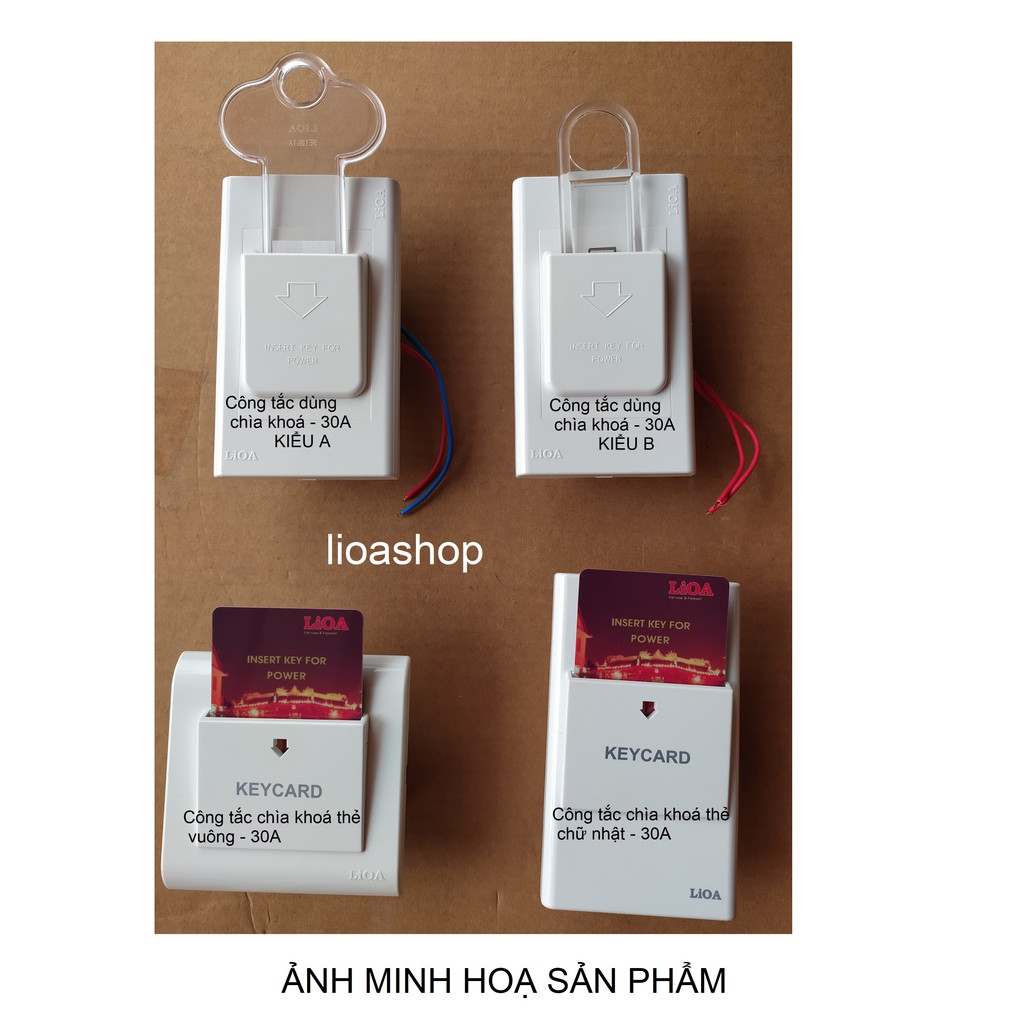 CÔNG TẮC NGẮT ĐIỆN LIOA DÙNG CHÌA KHOÁ - 20A.