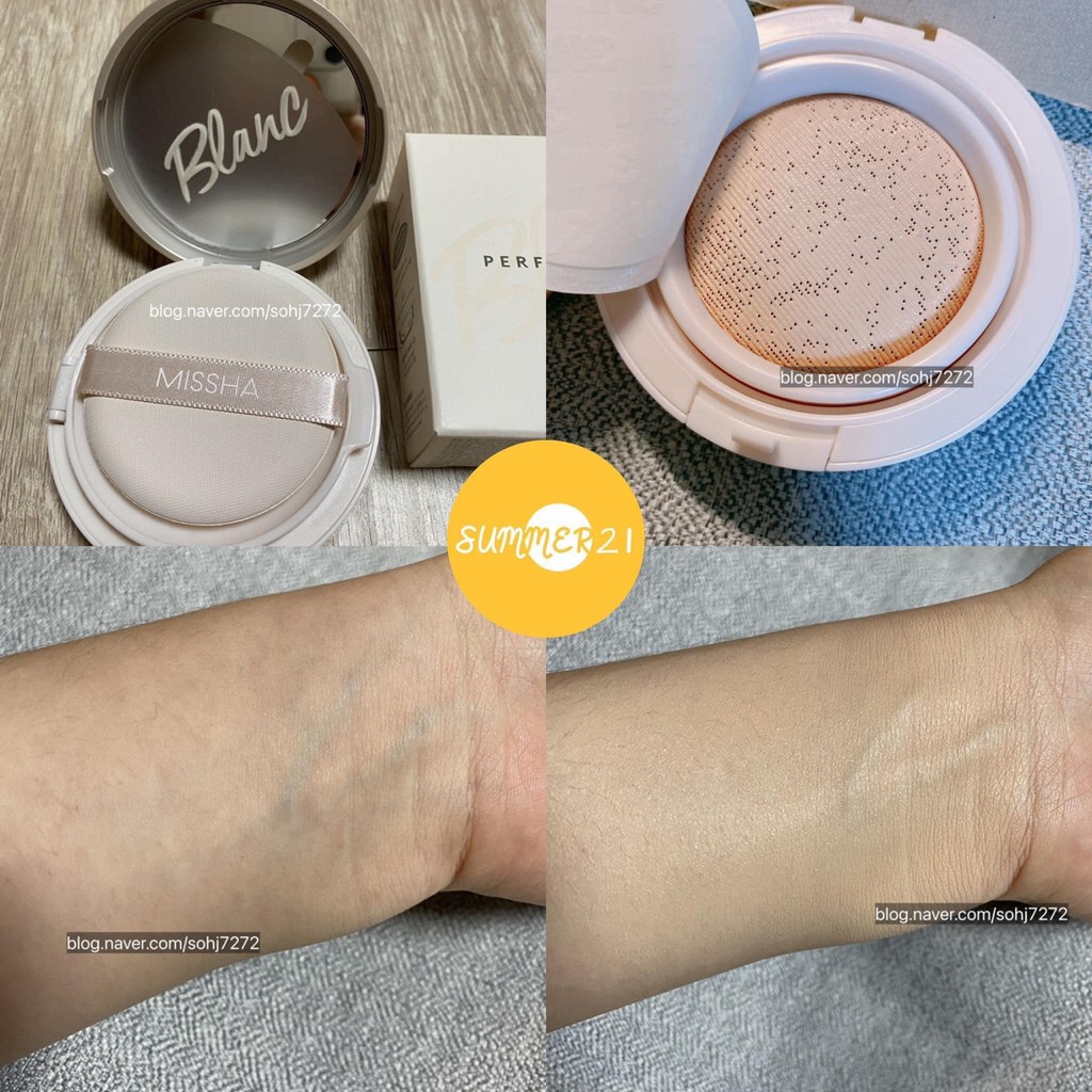 MBC Phấn nước dưỡng trắng & cải thiện nếp nhăn & chống nắng MISSHA M Perfect Blanc BB Tension SPF50+ PA+++ | BigBuy360 - bigbuy360.vn