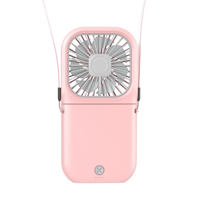 QUẠT MINI HALTER FOLDING FAN CỔNG SẠC USB TIỆN LỢI ĐỒNG THỜI SẠC PIN - ĐEO CỔ - GẬP GỌN BỎ TÚI - DUNG LƯỢNG PIN KHỦNG