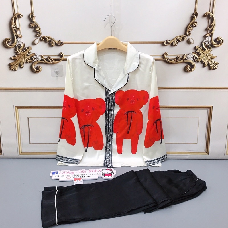 (50 mẫu HOT ) Bộ Mặc Nhà Tay Dài Thiết Kế LatinPyjama Lụa dài tay cao cấp cực sang(Mềm Mịn Mát)