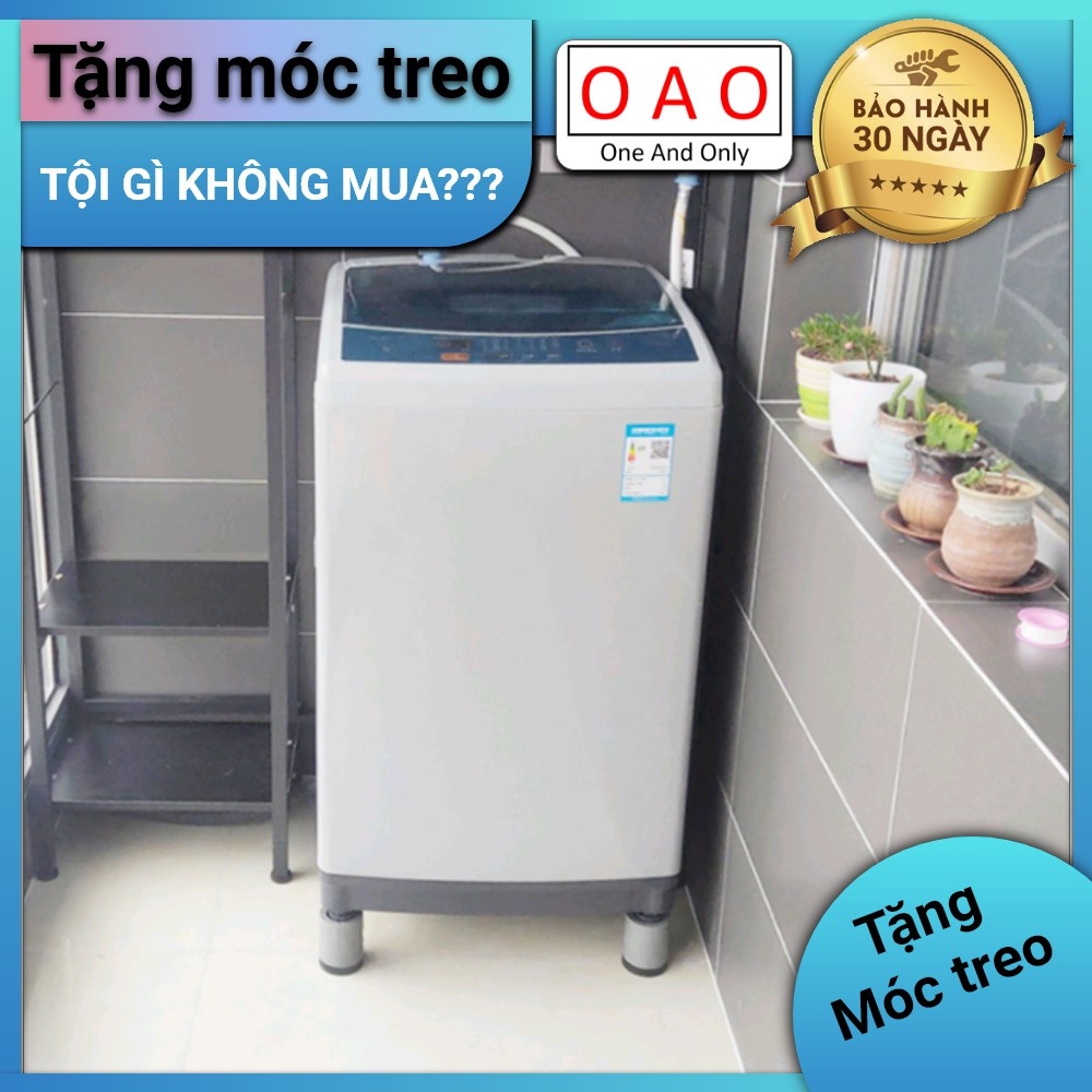 Chống rung máy giặt - 4 miếng cao su 1 tầng - Kệ máy giặt - Chân đế máy giặt - Chống ồn máy giặt - Phụ kiện giặt ủi