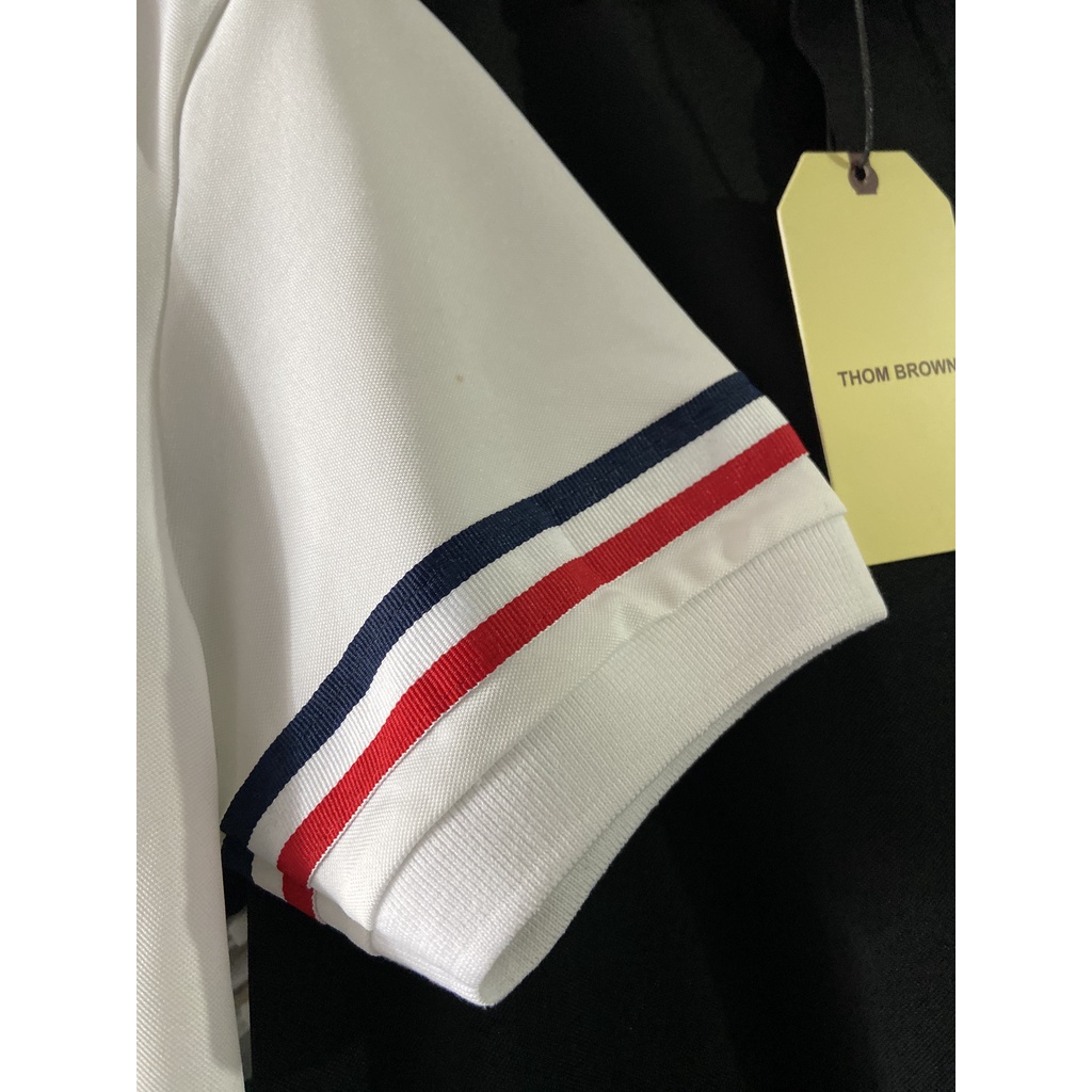 áo thun polo thom browne ,form rộng oversize nam nữ unisex