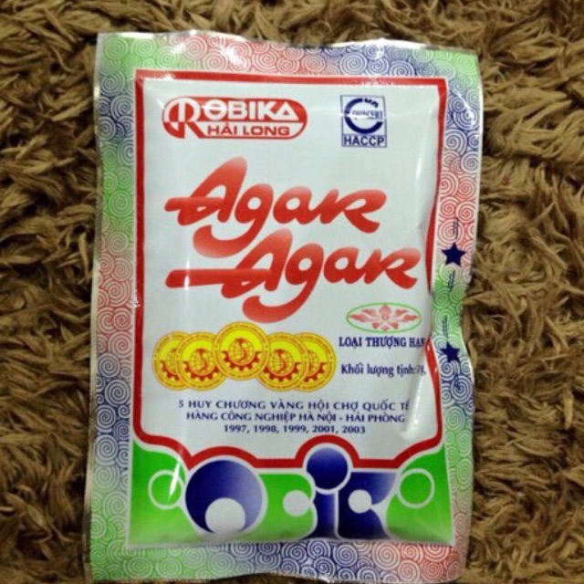 Bột rau câu giòn agar 25g