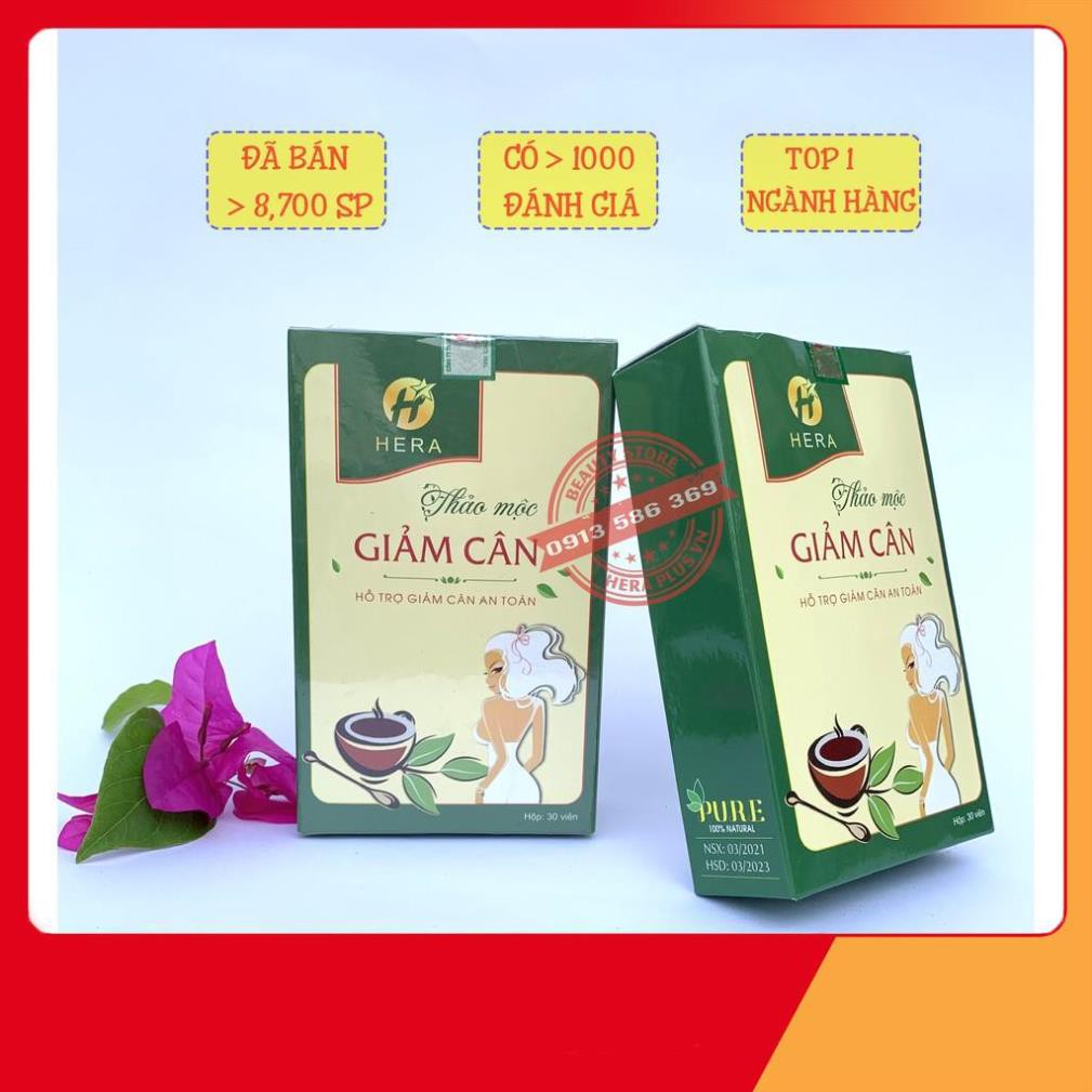 Thảo Mộc Giảm Cân Hera Plus❤️TẶNG QUÀ ❤️ Giam can Hera -  Sản phẩm không phải là thuốc giảm cân