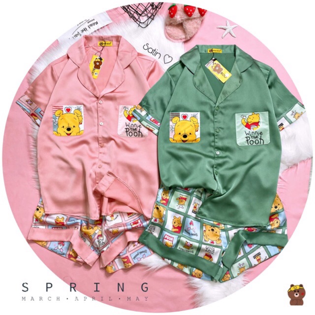 Đồ bộ Đùi LỤA Satin in hình siêu hot | BigBuy360 - bigbuy360.vn