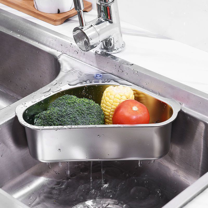 Rổ lọc rác inox bồn rửa chén ngăn tắc bồn rửa,không ghê tay | Khay lọc rác bồn rửa chất liệu INOX 304 siêu bền MKS049