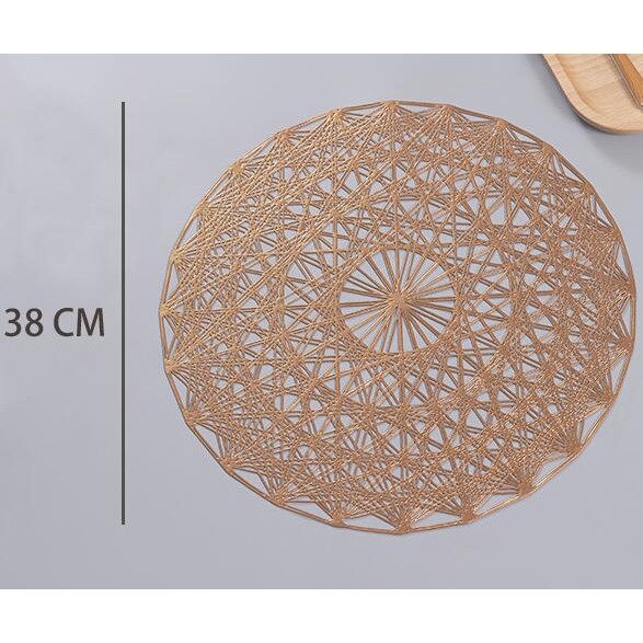 Round Table Mats Insulated High Temperature Resistance Waterproof Placemat