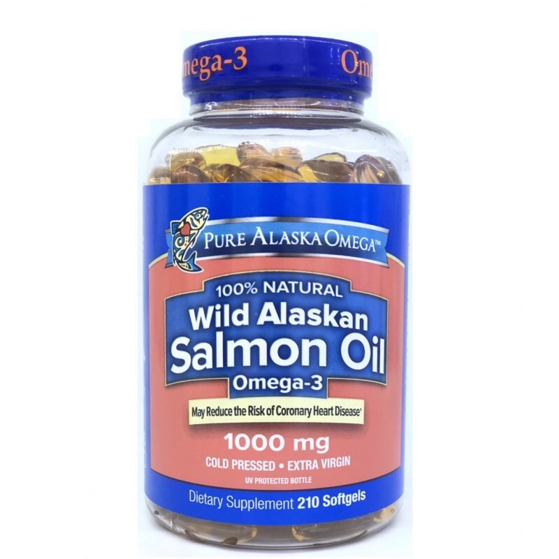 TPCN: VIÊN DẦU CÁ HỒI PURE ALASKA OMEGA 3 WILD SALMAON OIL 1000mg (210 viên-180 viên) nhập Mỹ | BigBuy360 - bigbuy360.vn