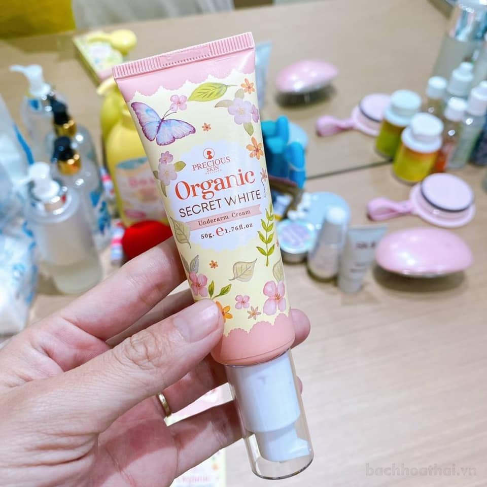 Kem bôi chữā ṫhâm ņách dưỡng trắŉg Organic Secret White underarm cream Thái Lan