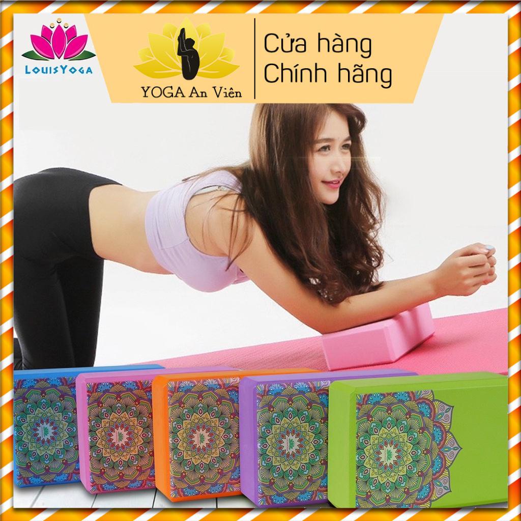 [Chính hãng] Gạch xốp hoa văn eva 7 màu louis hỗ trợ yoga - Yoga An Viên