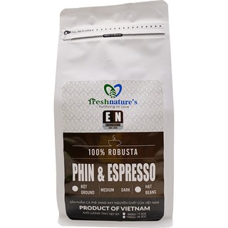 1KG Cà phê hạt, nguyên chất - Thơm ngon, đậm đà - Pha phin, pha máy 100% ROBUSTA 500gr