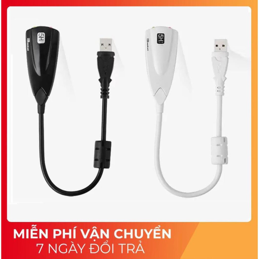 USB Âm Thanh 5HV2 - Cổng Chuyển Đổi USB Ra Cổng Âm Thanh 3.5 HA30