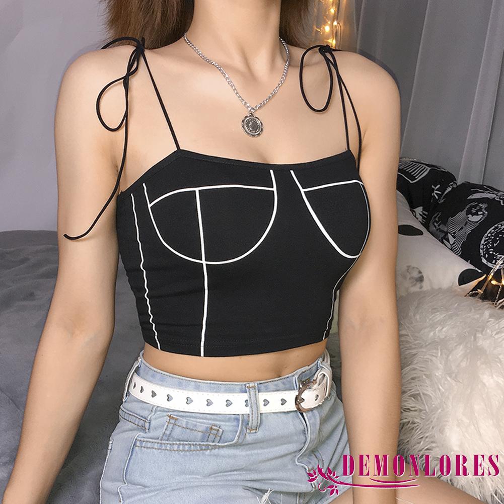 Áo dây nữ cộc tay hở eo quyến rũ