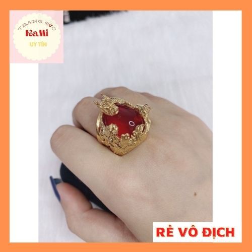 Nhẫn rồng đá nam ♥️Ảnh thật♥️ nhẫn nam đủ ni tay cho các anh