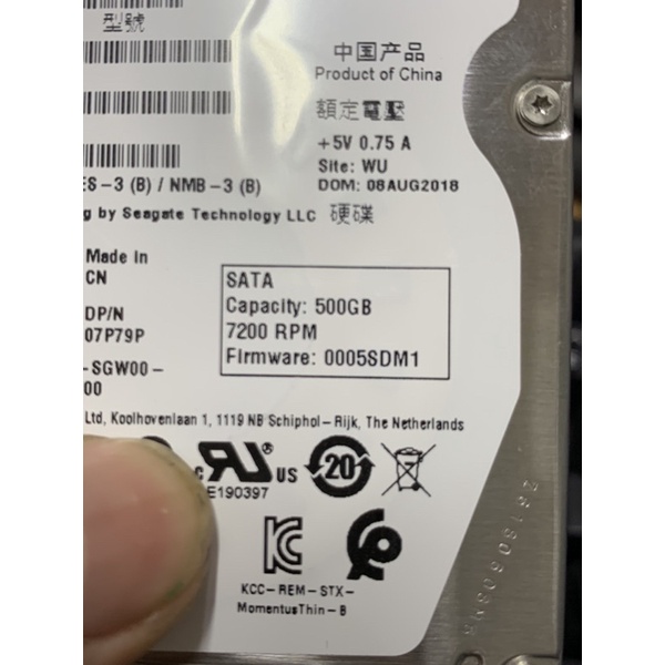 ổ cứng hdd Seagate Laptop Thin HDD 500Gb 7200RPM ST500LM021 laptop 2.5&quot;, zin tháo máy mới 100%, mới cài win