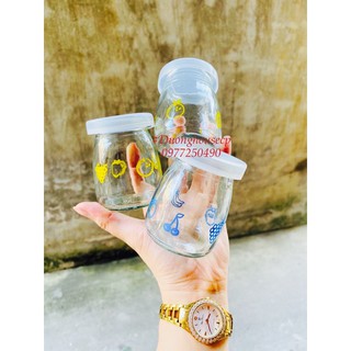 Set 12 Hũ Thuỷ Tinh Làm Sữa Chua