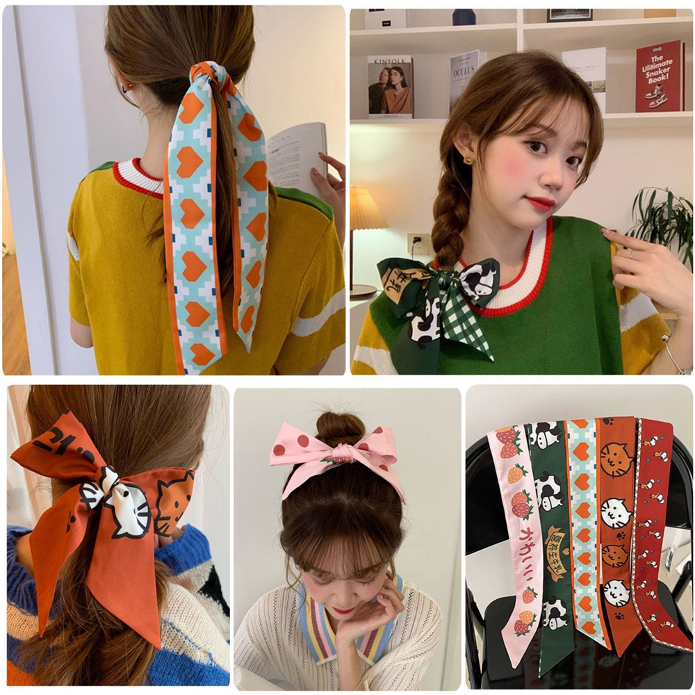 (Hàng Mới Về) Băng Đô Nơ Đa Năng Phong Cách Hàn Quốc Xinh Xắn Cho Nữ