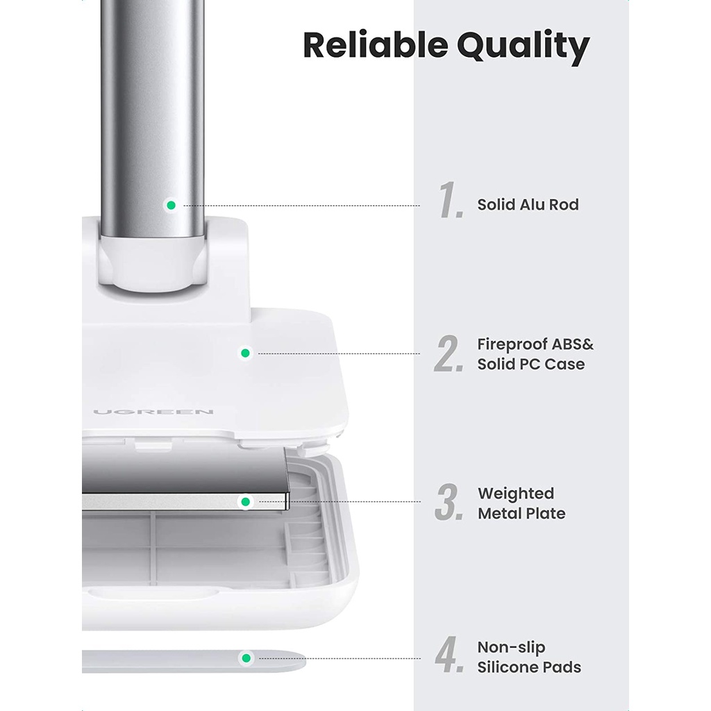 Giá đỡ điện thoại, máy tính bảng UGREEN LP177 LP373 LP287 chất liệu kim loại có thể xoay 45 độ