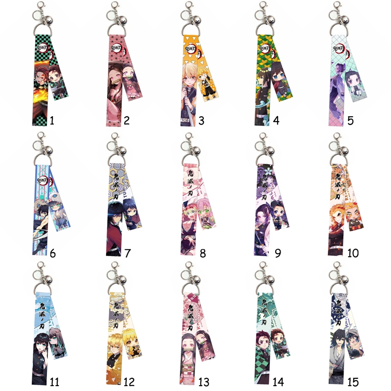 flowersqueen Móc khóa chủ đề hoạt hình anime độc đáo