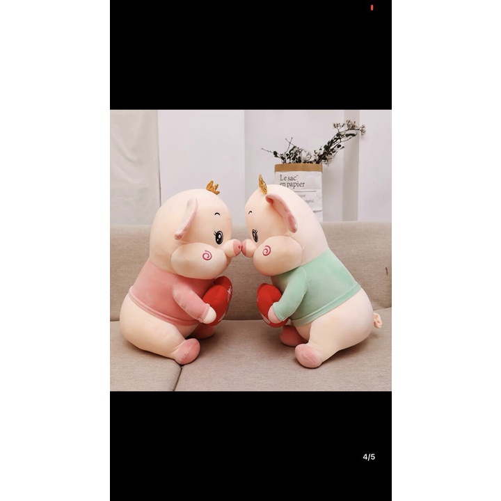 Bộ chăn gối văn phòng hình heo mẫu mới