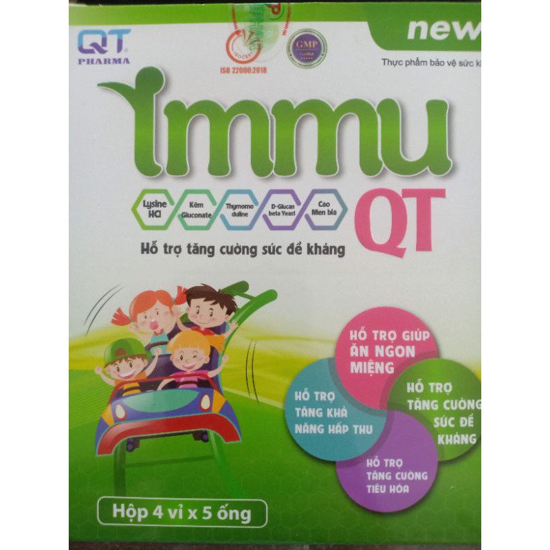 Immu QT hỗ trợ tăng cường sức đề kháng.