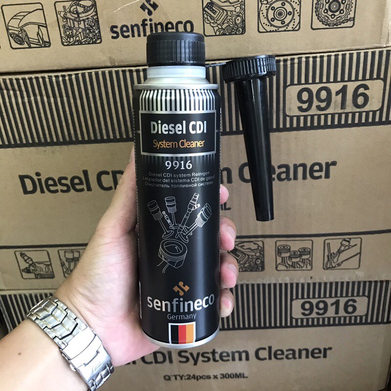 Dung Dịch Vệ Sinh Hệ Thống Nhiên Liệu Dầu Diesel- Senfineco Diesel CDI System Cleaner 9916 [300ml]