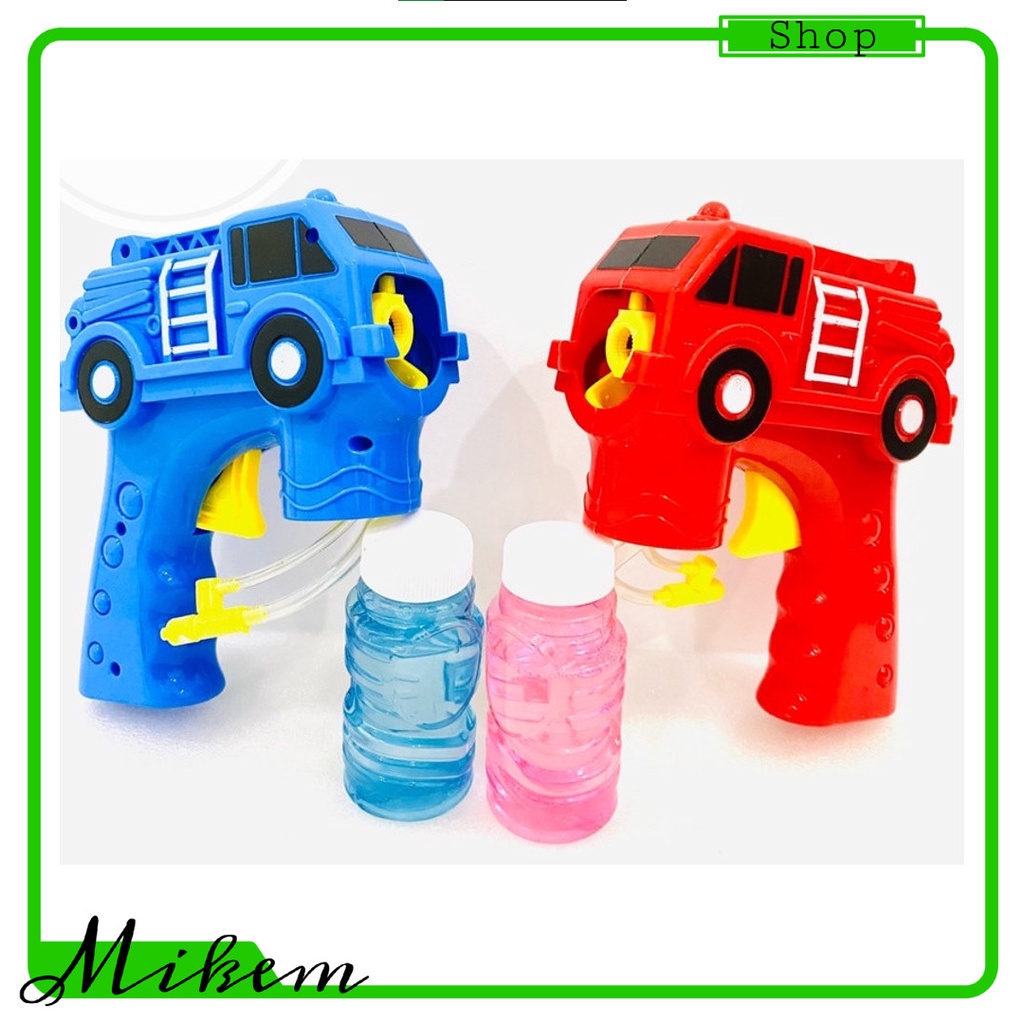 Đồ Chơi Súng Bắn Bong Bóng Xà Phòng Hình Chiếc Xe Mikem Shop - Tặng Kem 2 Chai Xà Phòng