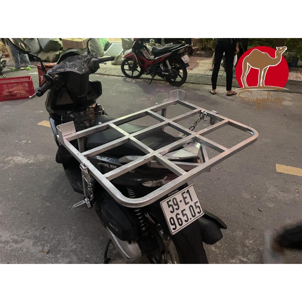 BAGA CHỞ HÀNG XE MÁY PHÙ HỢP MỌI LOẠI XE, THIẾT KẾ CHẮC CHẮN, GIÁ CHỞ HÀNG NẶNG- MSP : BG01