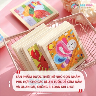 Xếp hình gỗ miếng cho bé
