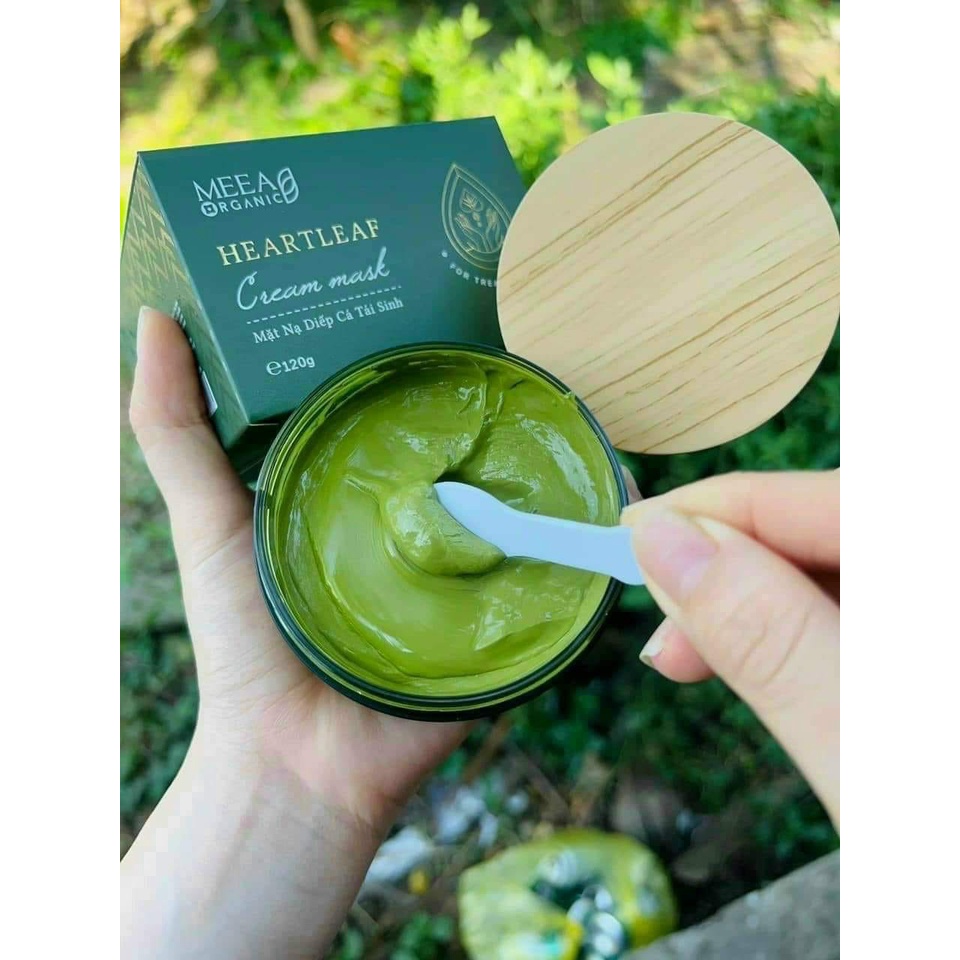 Mặt nạ diếp cá hari store Mặt nạ diếp cá tái sinh Meea Organic hỗ trợ làm mờ thâm giảm mụn giúp da trắng sáng mịn màng