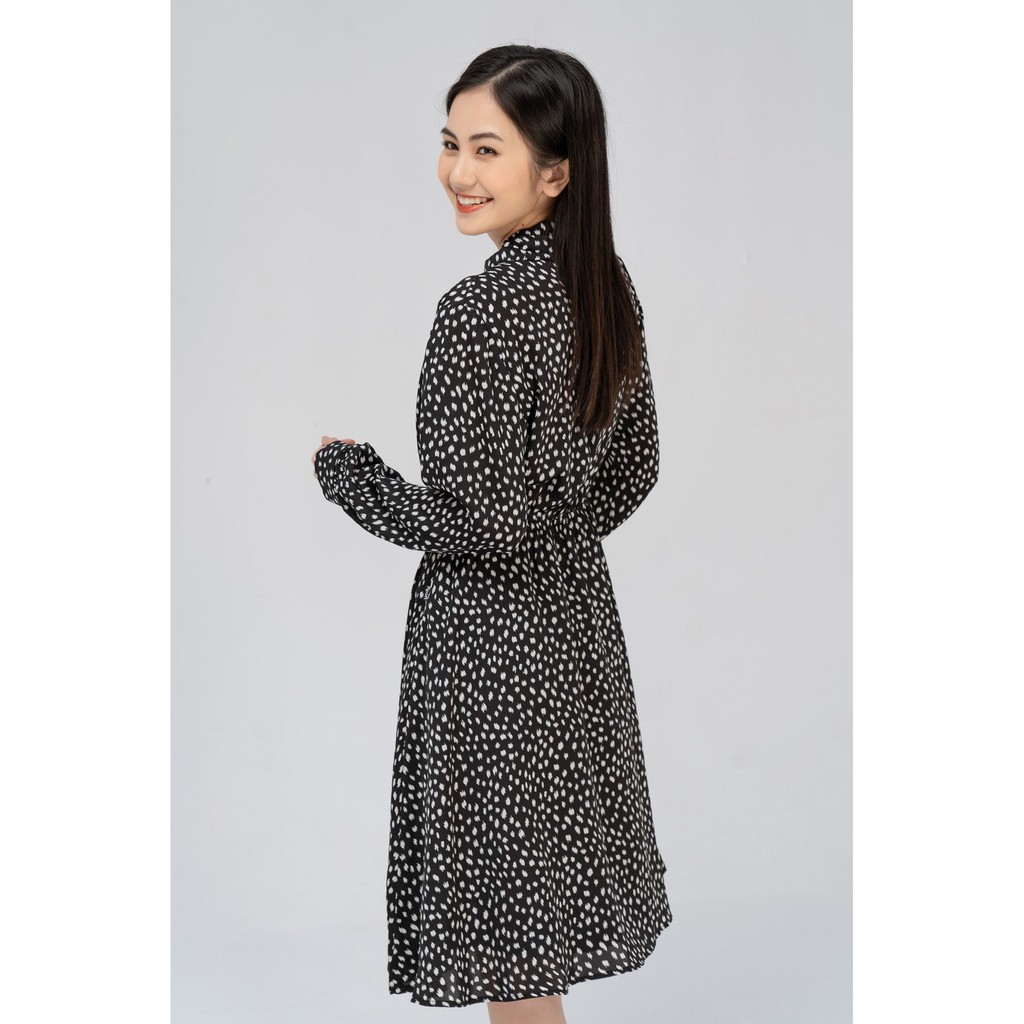 Đầm chun YODY Cổ Xoăn Váy nữ dáng xòe | BigBuy360 - bigbuy360.vn