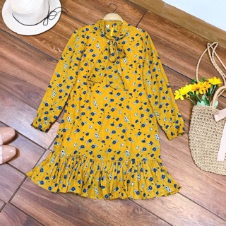 Váy voan hoạ tiết
