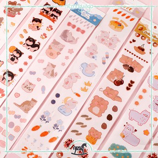 Tấm Sticker Dài Cute Pet Hình Dán Deco Sticker Dán Sổ, Sticker Trang Trí Sổ Bullet Journal, Sổ Tay - Tiệm Ngựa Gỗ
