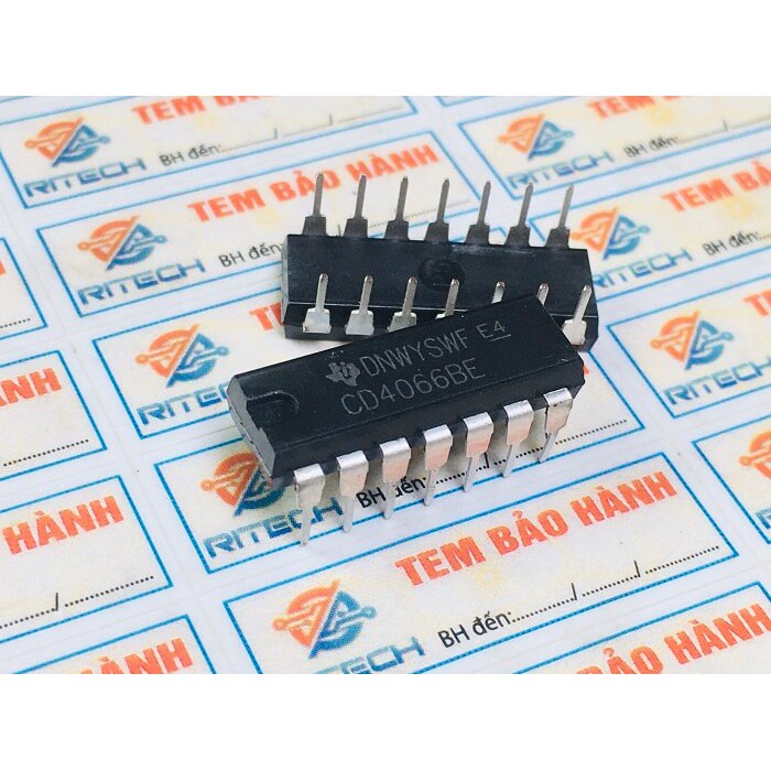 Combo 8 con CD4066BE, CD4066 IC số Dip 14 hàng chính hãng