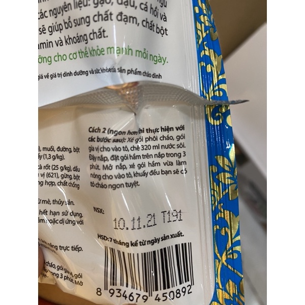 Cháo dinh dưỡng ngũ hành Asim gói 72g