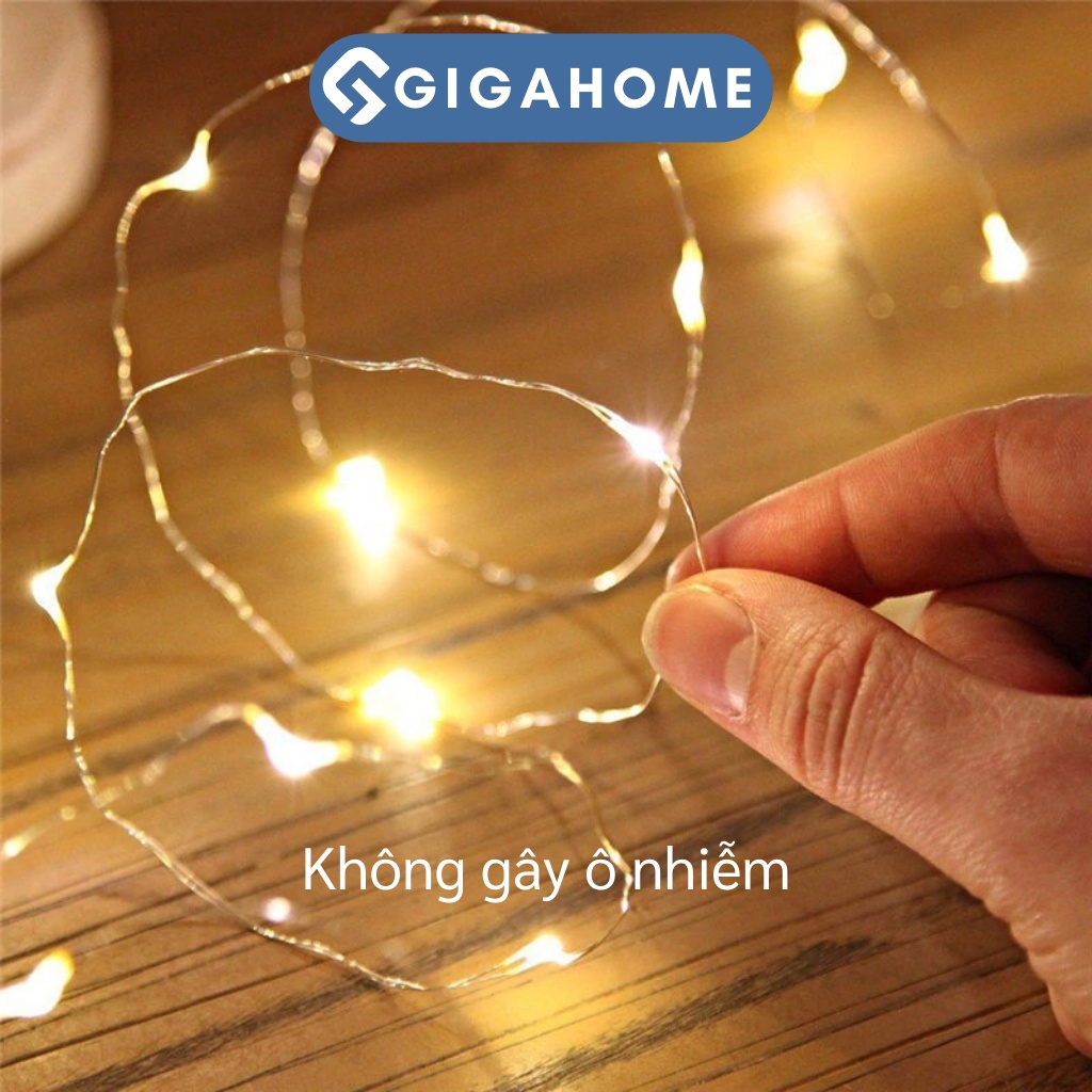 Dây Đèn Led Đom Đóm GIGAGOME 1M Dùng Pin Trang Trí Nhà Cửa 8651