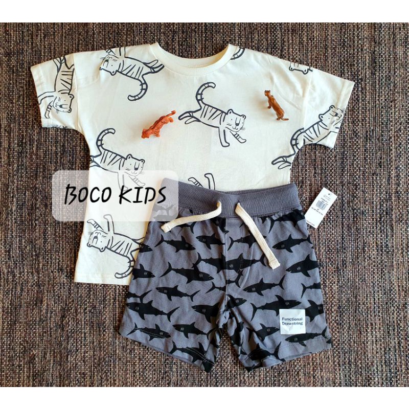 Set 5 áo phông cộc tay động vật bé trai George
